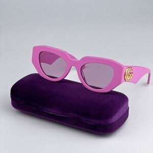 NEW Gucci GG1421S 004 Pink Magenta Cat Eye Women Sunglasses GG 1421S